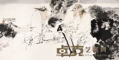 王西京 2005年作 松风吟 镜心 68×136cm